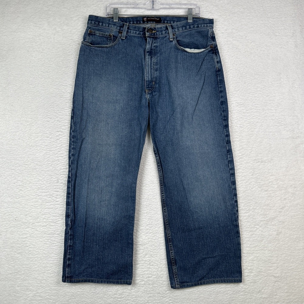 Polo Ralph Lauren‎ RL Woodrow Jeans Baggy Denim Wide Leg Y2K Pants Mens 36x26